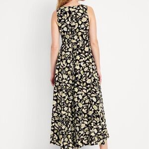 Old Navy Black Floral Maxi Dress
